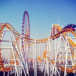 Suspended roller coaster