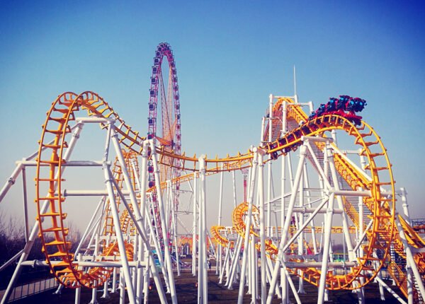 Suspended roller coaster